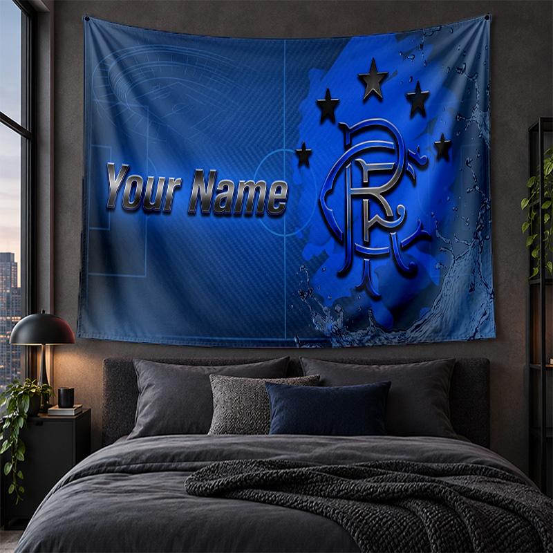 Personalized Tapestry Wall Hanging Rangers FC Pattern Art Background Cloth