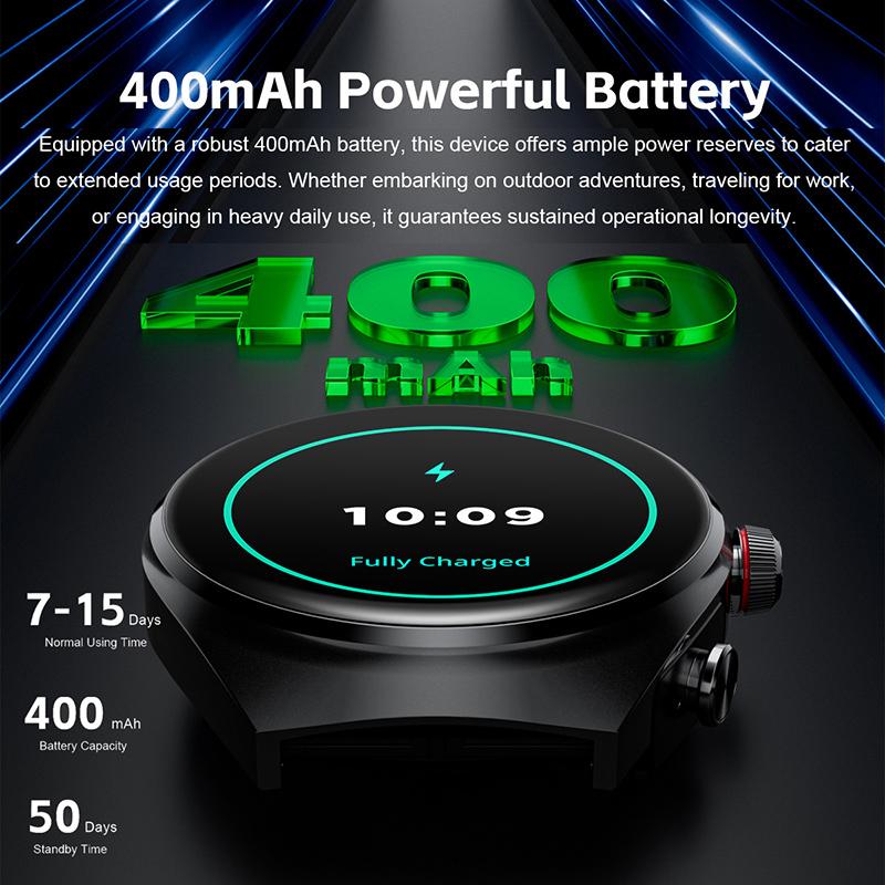 Два в одном умные часы Bluetooth Dual Call Music Health Sports Headset Watch