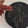 Metal Cross Earrings For Women Drop Hoop Earrings Party Jewelry Gifts