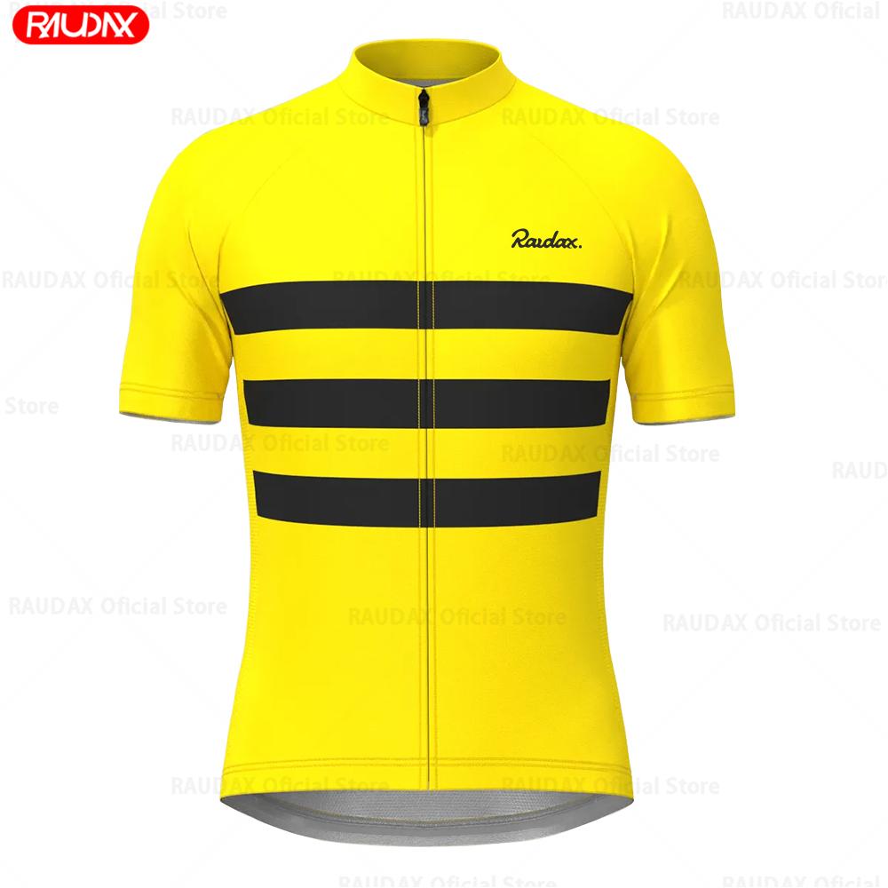 RAUDAX Cycling Jersey Set 2025 Summer Short Sleeves Quick-dry Men's Cycling Clothing MTB Bike Wear Roupa De Ciclismo Masculino