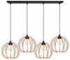 Modern wooden LED ceiling pendant lamp