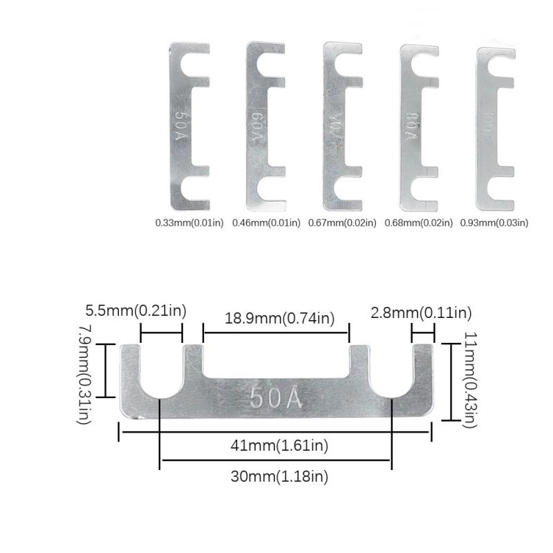 10PCS Car truck flat fuse bolt type fork plug type battery battery high current fuse 12 V 24 V
