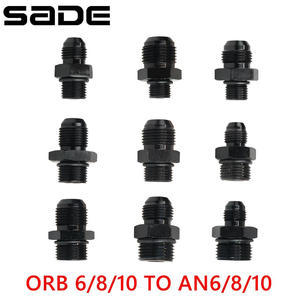 ORB O-ring AN6 AN8 AN10 Aluminum Male Adapter Flare Fitting Union Nitrous Oil Fuel Hose End Straight AN Male To AN Male Coupler