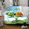 Plants Vs. Zombies Customize Text Blanket Lightweight Customizable Blanket Soft Cozy Versatile for Bed Bedding Sofa Living Room