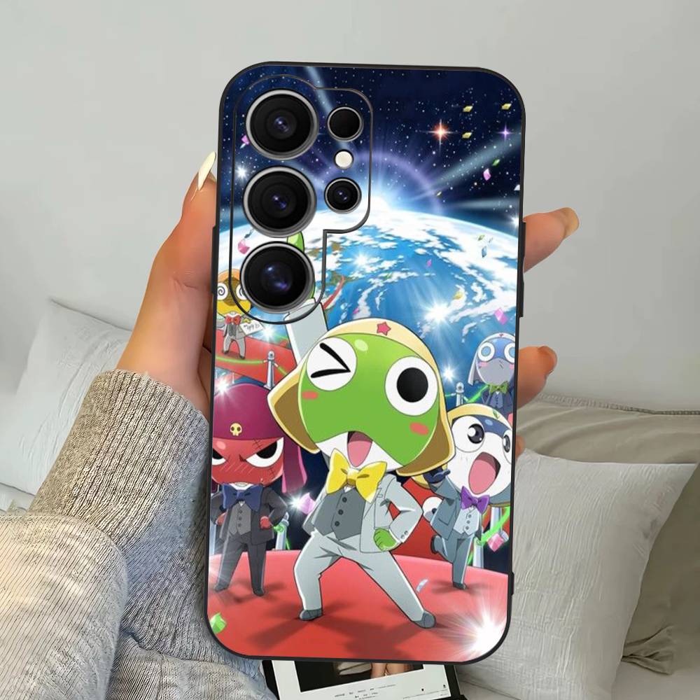 Кероро Лягушонок Крутой Гансо Сержант Чехол для Телефона Для Samsung S 24 Fe 25 Ultra Plus 20 Lite 21 30 22 23 24 22 Ultra 5G Fundas