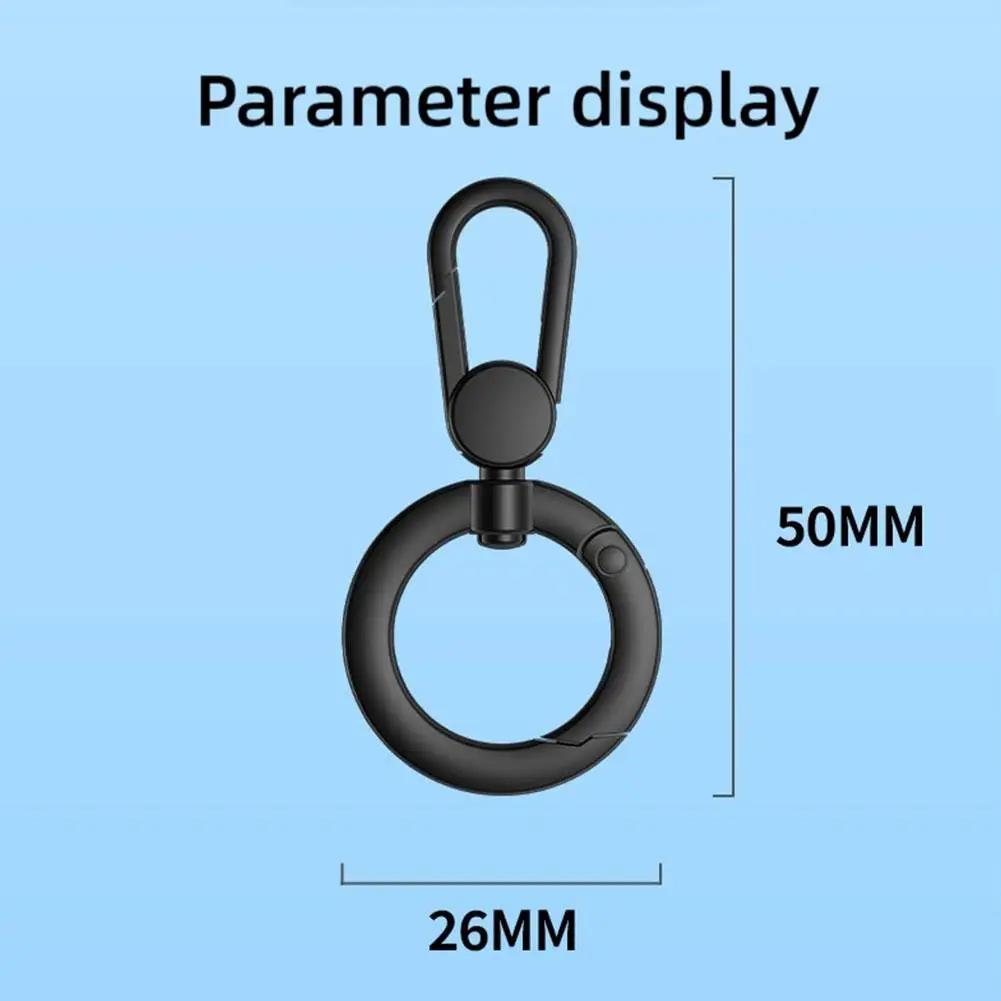 Universal Metal Phone Lanyard Gasket Patch Rotatable Metal Buckle Hanging Steel Clip Card Cord Tab Mobile Phone Accessories 1
