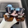 New Square Sunglasses Women Men Brand Designer Shades Sun Glasses Female Male Vintage Fashion Rivet Luxury