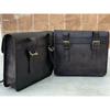 Leather Motorcycle Black Saddle Pouch Bags Panniers Tool Luggage (Handmade Bags)