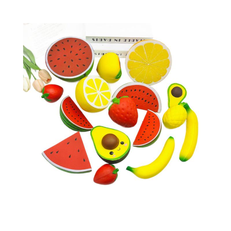 Межграничные фруктовые игрушки-антистресс - Арбуз, Банан, Апельсин, Клубника, Лимон