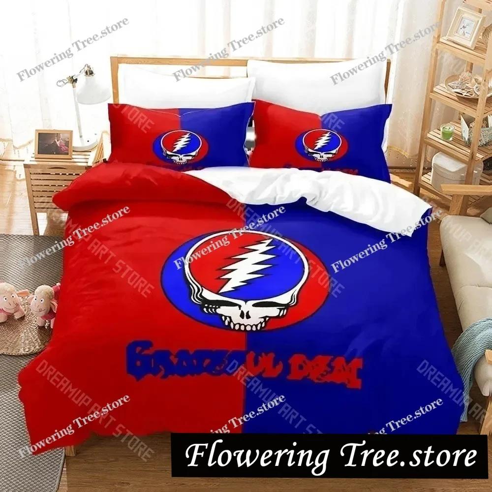 3D Набор постельного белья с черепом Grateful Dead для мальчиков и девочек, размер Twin, Queen, King, пододеяльник, наволочка, постельное белье для мальчиков, взрослых, домашний текстиль
