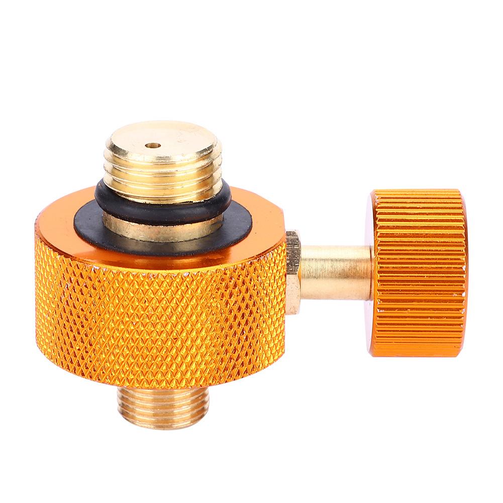 Gas Head Adapter, Metal Gas Adapter   Portable Copper Gas Cylinder Converter for Middle High Pressure Gas Converter