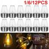 1/6/12Pcs Solar Flameless Candles Led Lights Candles Battery Powered IP65 Waterproof Tealight Home Wedding Birthday Party Decoration