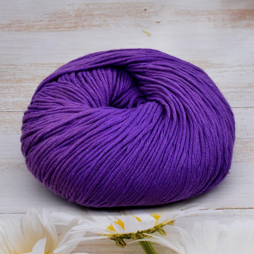 6 упаковок пряжи из гребенного хлопка премиум-класса для вязания крючком и спицами - 100% мягкая пряжа для ручного вязания, 50 г/моток 125 м/моток, гладкая пряжа для рукоделия для домашних проектов своими руками