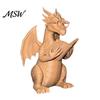 Decorative Book Holder Reading Dragon Figurine with Glasses, Statue, 3D Printed Fantasy Bookshelf Ornament Decor, Whimsical Desktop Ornament, Gift for