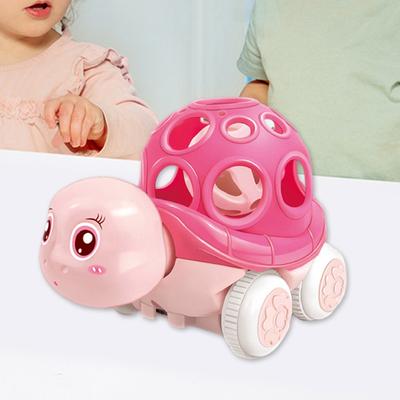 Забавный мультяшный медведь инерционная машинка игрушка для детей развивает мелкую моторику у детей интерактивная игрушечная машинка толкай и езжай