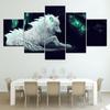 Wall Art Canvas Painting 5 Pieces Animal Wolf Poster And Picture For Living Room Decoration Prints Kids Room Creative No Frame