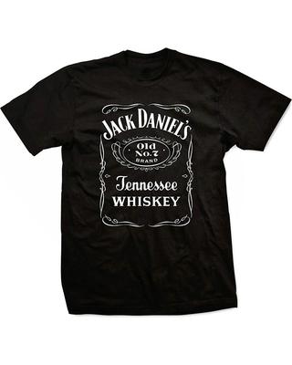 Взрослый Унисекс Jack Daniel's Whiskey Old No. 7 Логотип Теннесси Косплей 100% Хлопок Футболка Мужские Футболки Топ