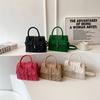 2025 корейская версия лето новая мода простой плечевой повседневный иностранный стиль портативная сумка-мессенджер ретро маленькая квадратная сумка