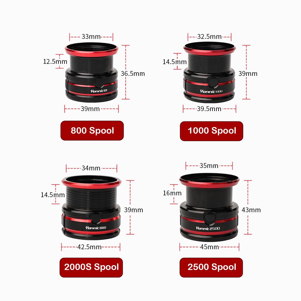 Катушка для спиннинга PURELURE Yannic 135 г, карбоновое волокно, легкая, мелкороторная, катушка для спиннинга, модель 1000 2500, рыболовная катушка