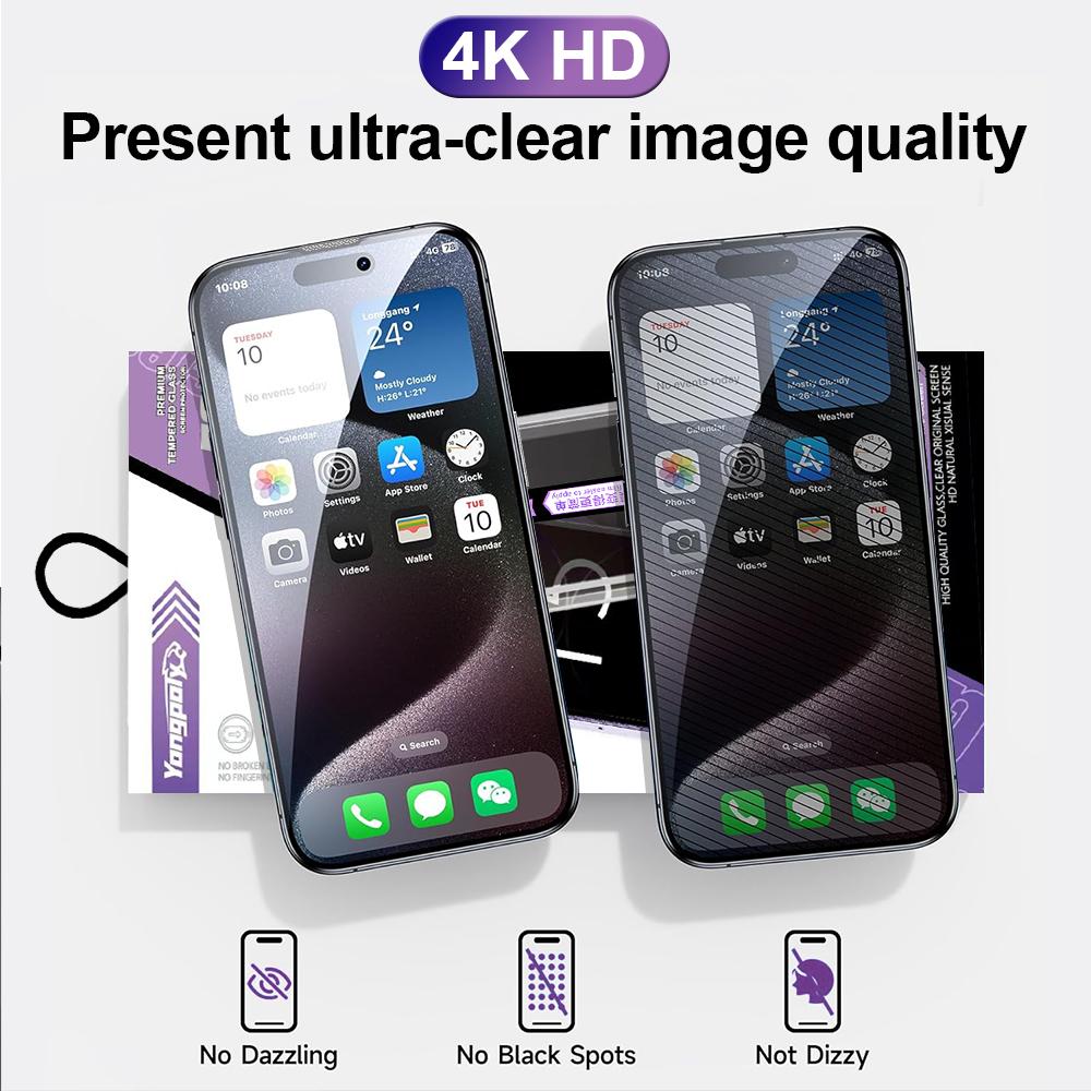 Защитное стекло для экрана Privacy Anti Spy Private из закаленного стекла для iPhone 15 Pro Max 14 Plus 13 12 11 X Xs Xr Protection Простая установка Аксессуары для телефонов