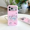 Динамичный чехол для телефона с полым сердцем и кроликом IMD для iPhone 17 Pro/15 Pro Max/16 PM
