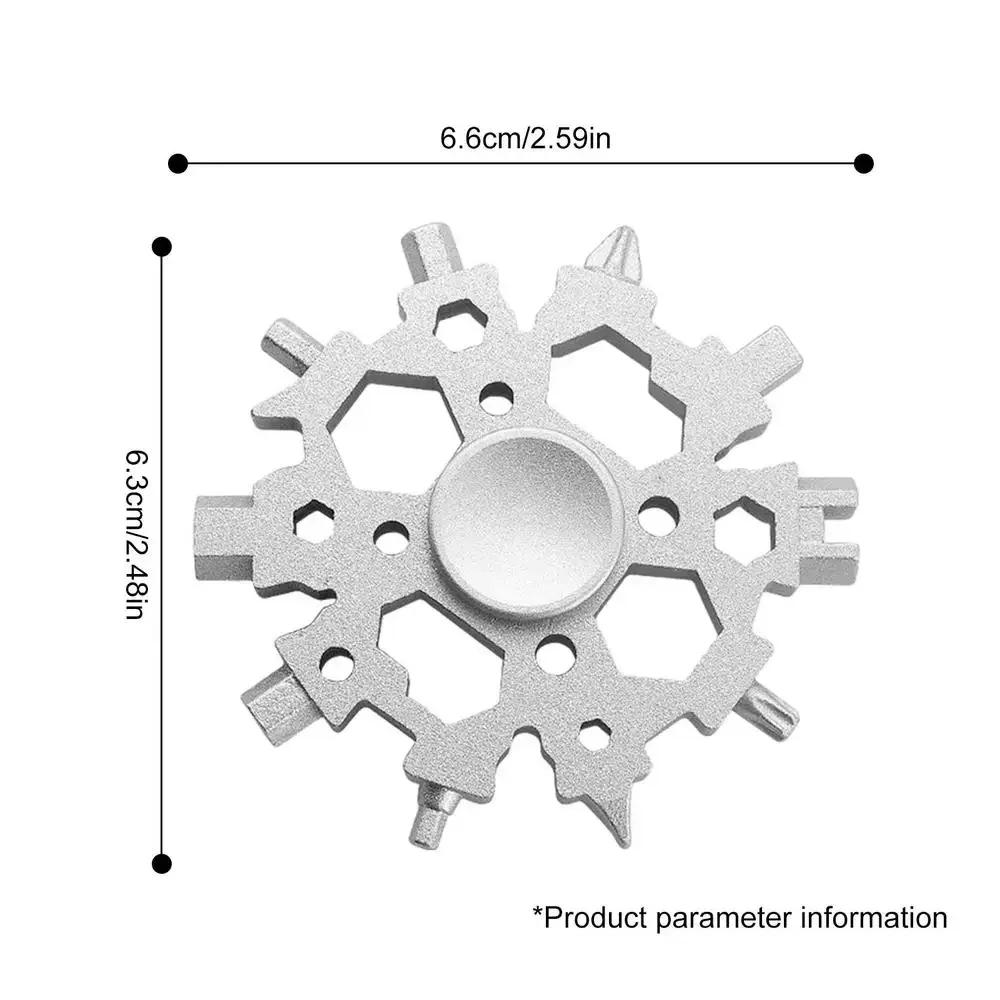 Инструменты для ремонта автомобильного гаечного ключа 23 в 1, гаечный ключ-снежинка, отвертка, карманный инструмент для обслуживания велосипеда, портативные гаджеты