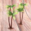 10pcs Leaf Bonsai Decoration Fake Artificial Plants Miniature Coconut Palm Tree Micro Landscape