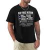 Ветеран ВВС 100% органический T-shirt корейская мода хиппи одежда мужская одежда