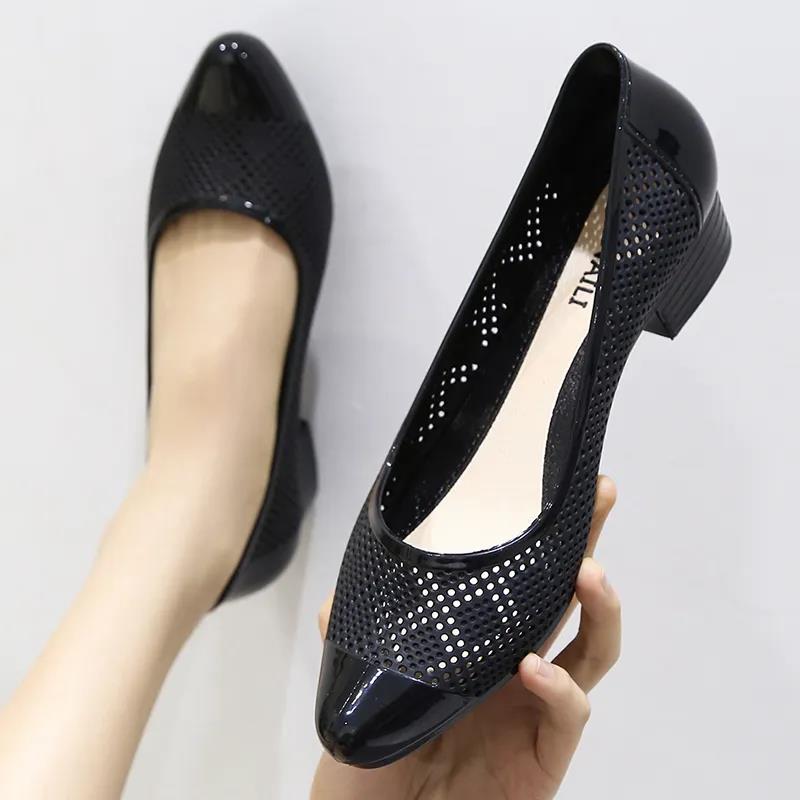 Sandals Women's Summer Outer Wear Fashion Baotou Jelly Shoes Thick Heels Non-slip Shallow Mouth Casual