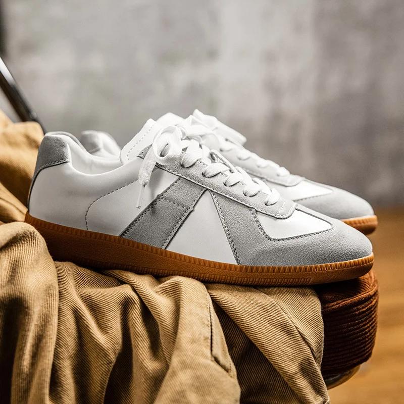 2025 Удобная мужская и женская популярная повседневная мужская обувь сетчатая обувь кожаные немецкие тренировочные туфли спортивная повседневная