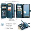 Для чехлов для телефонов Google Pixel 10 Pro XL с ремешком CASEME C30 на молнии с несколькими отделениями для карт, чехол из ПУ кожи