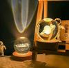 USB LED Night Light Galaxy Crystal Ball Lamp Planet Moon Lamp Home Decoration Gift With Switch