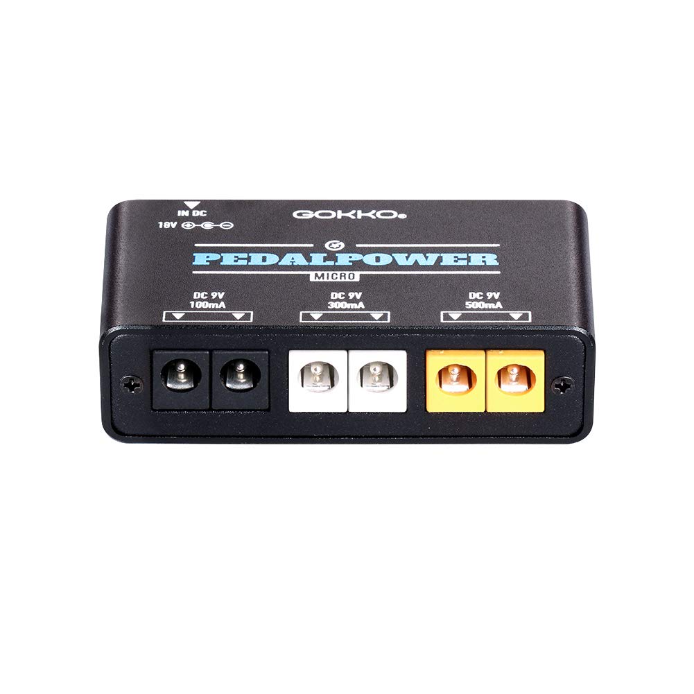 GOKKO AUDIO Блок питания для эффектора Педаль для электрогитары Гитарный эффектор Блок питания с низким уровнем шума 6 независимых выходов 9 В постоянного тока Блок питания PSE