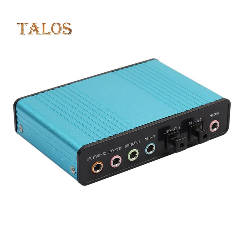 USB 2.0 External 6 Channel 5.1 Optical Audio Sound Card for Notebook Laptop PC Computer Gadgets