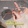 Photochromic Myopia Glasses Women Men Large Frame Eyewear Optical Lenses For Women Eyeglasses 0 To -4.0 Anti Blue Light