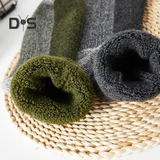 1 пара зимних носков унисекс, шерстяные носки средней длины для походов, спорта, машинной стирки, влагоотводящие, сохраняющие тепло, нескользящие, повседневные чулки