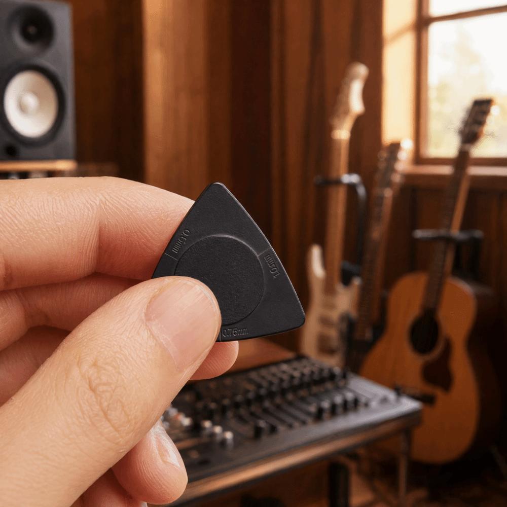20PCS 0.5/0.75/1.0mm Thicknesses Acoustic Guitar Picks Triangle Guitar Picks For Guitar Playing