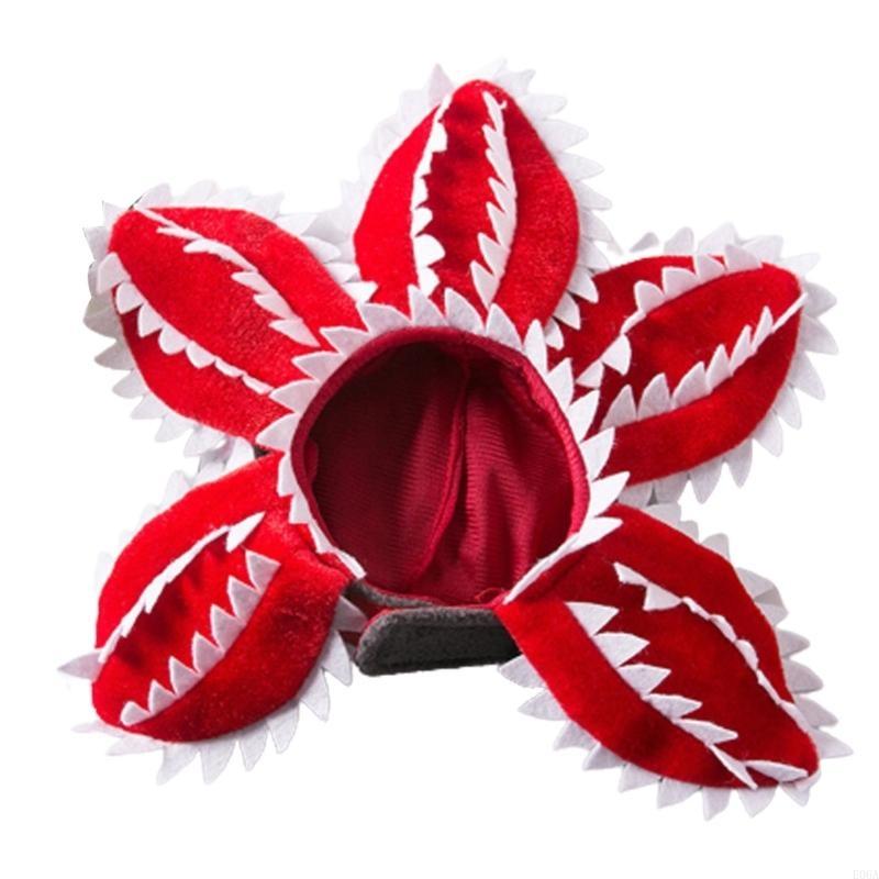 Зимняя смешная кошачья шапка Демогоргон страшный костюм цветка день рождения аксессуары для питомцев принадлежности головной убор для питомцев собак регулируемая липучка