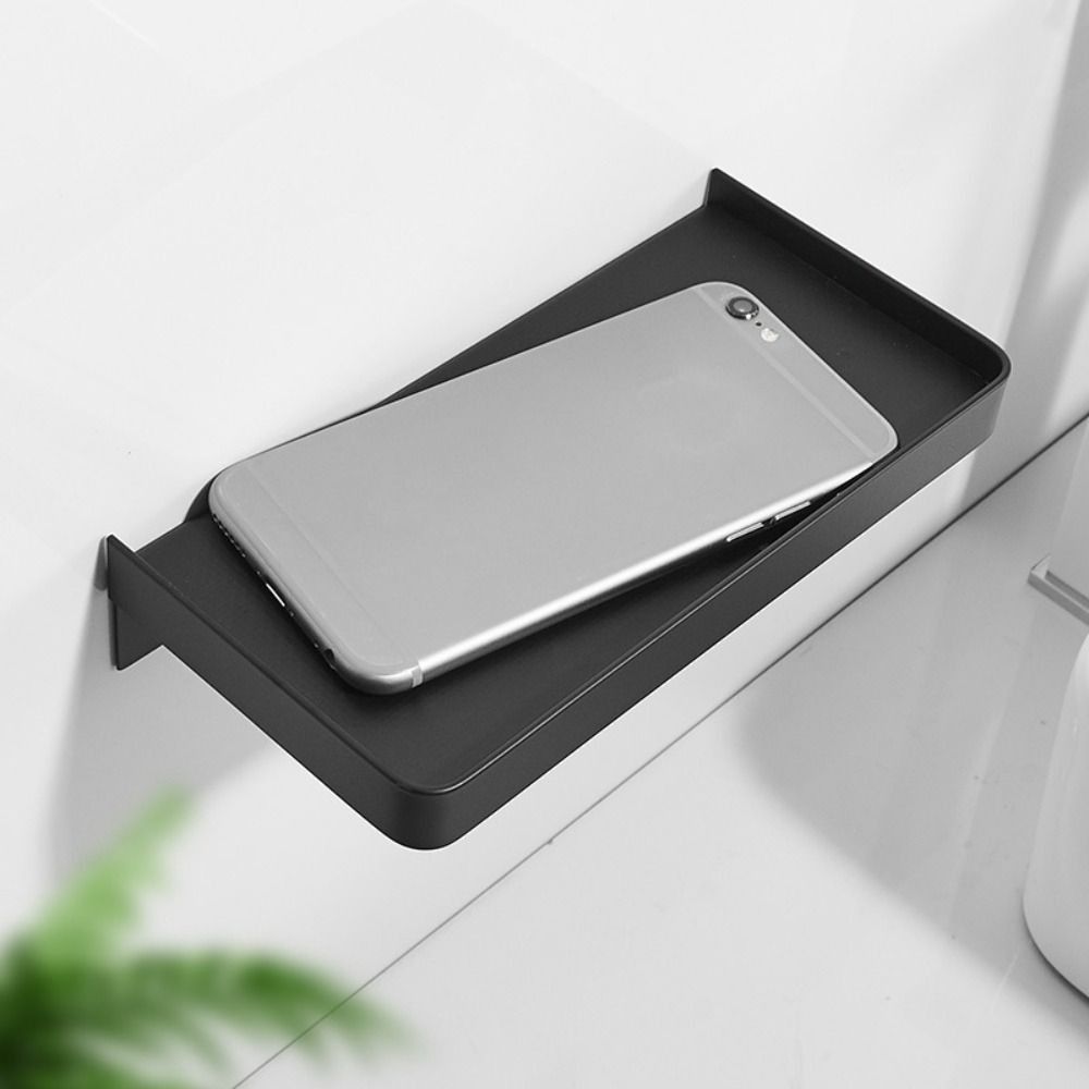 Настенный держатель для телефона без сверления, корзина для душа, подставка для бумаги, держатель для телефона в туалет, ванная комната