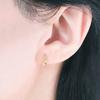 ESTELLE [Official] Women's K10 Yellow Gold Morganite Earrings 0222-9585-0019-0000