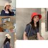 Stylish Korean Cute Youthful Round Dome Summer Sun Protection Breathable Adjustable Cotton Fisherman Hat For Women