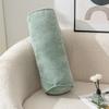 Solid Color Chenille Cylinder Pillow Japanese Style Back Lumber Support Pillow Sofa Cushion  Leg