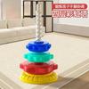 Детские Радужные Веселые Красочные Кольца для Складывания Малыш 1-3 года Вращающаяся Башня Развивающая Игрушка для Раннего Обучения