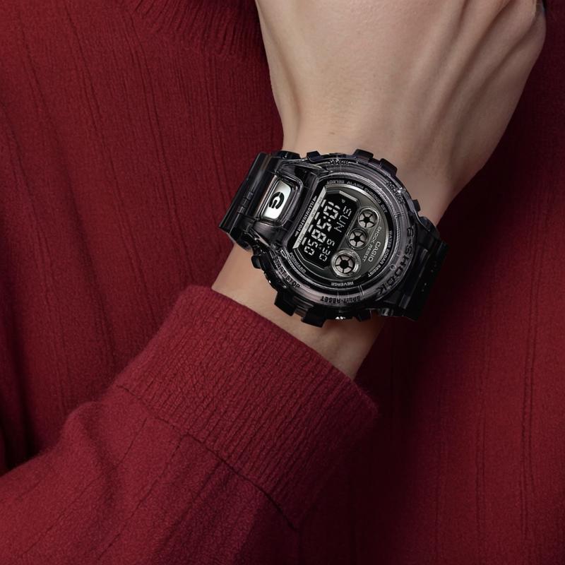 Casio Серия G Shock Полностью автоматический календарь Водонепроницаемость 200 м Кварцевый механизм Ремешок из смолы Японские и корейские часы Мужские часы Черные GD-X6900FB-8B