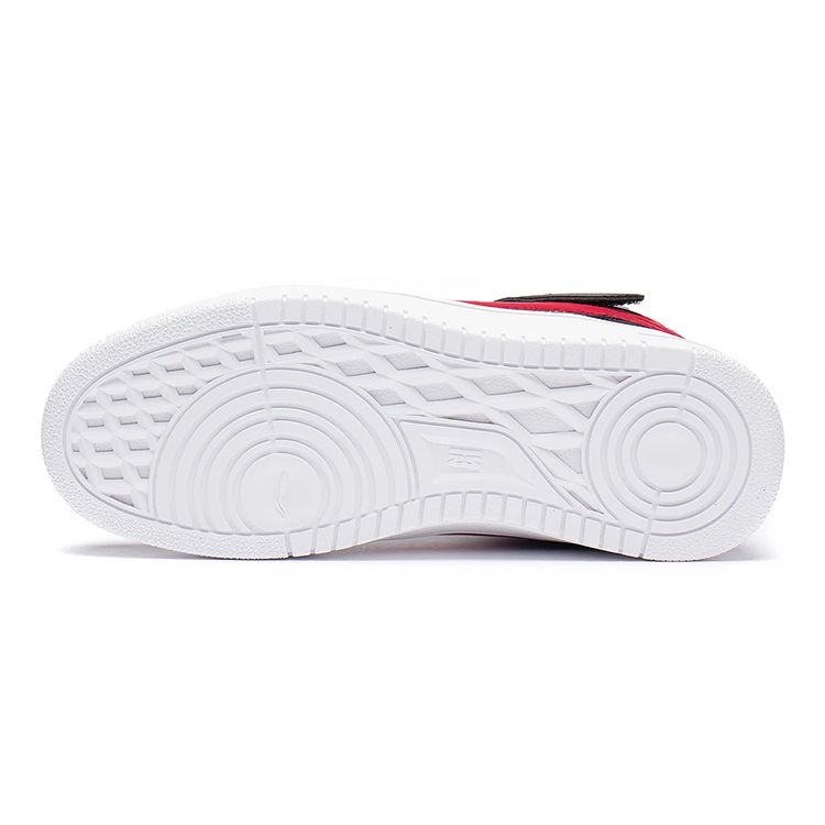 LiNing Shaohua 1.5 Casual Non-Slip Shock Absorbing Wear-Resistant Mid-Top Kids Sneakers Kids Sneakers Black Red YKCS118-5