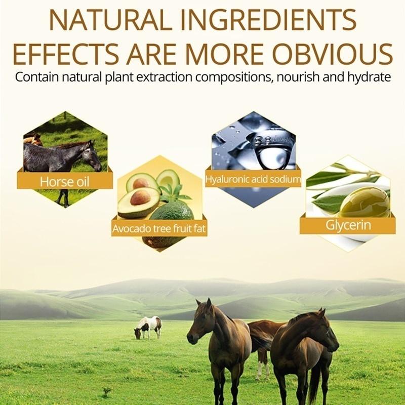 Horse Oil Repair Hand Cream Anti-Aging Soft Hand Whitening Moisturizing Nourish Hand Care Cream