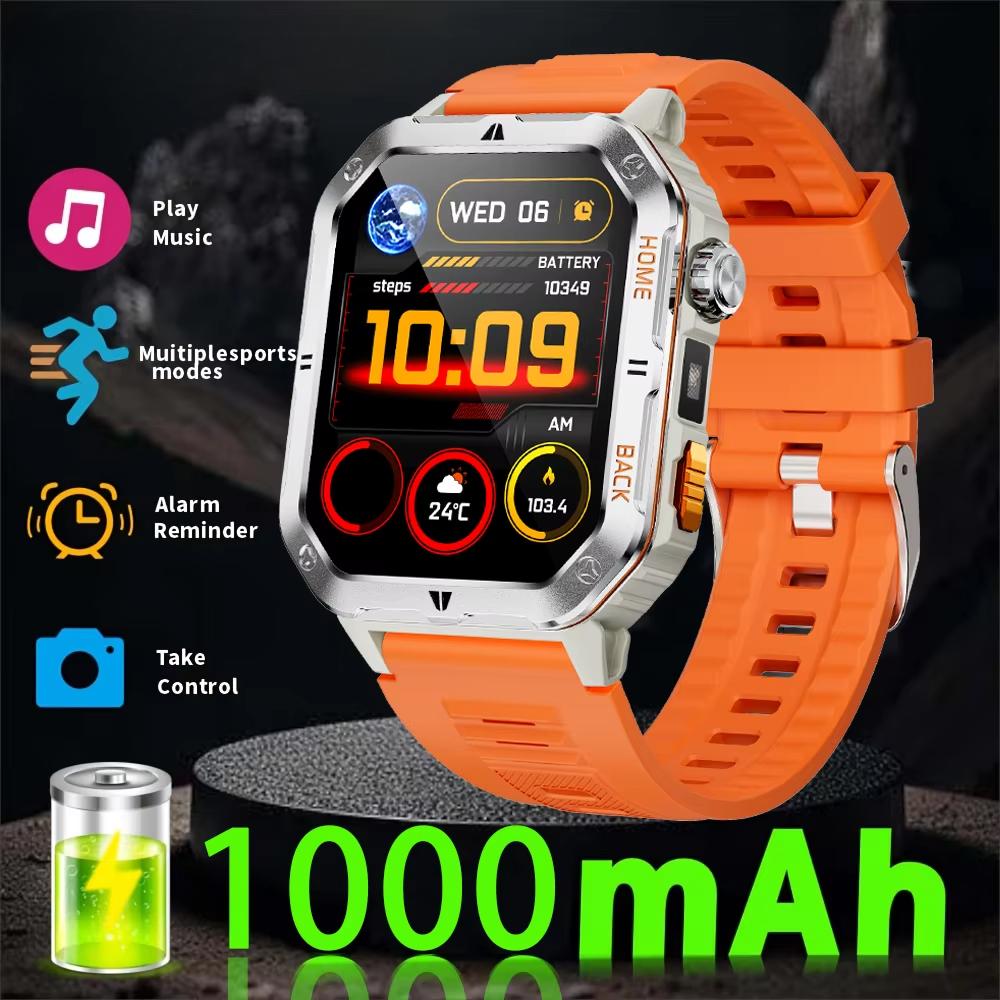2025 New 1000mAh Battery, High-Definition AMOLED Screen, IP68 Waterproof And Bluetooth Call Are Suitable For Android Smartwatches