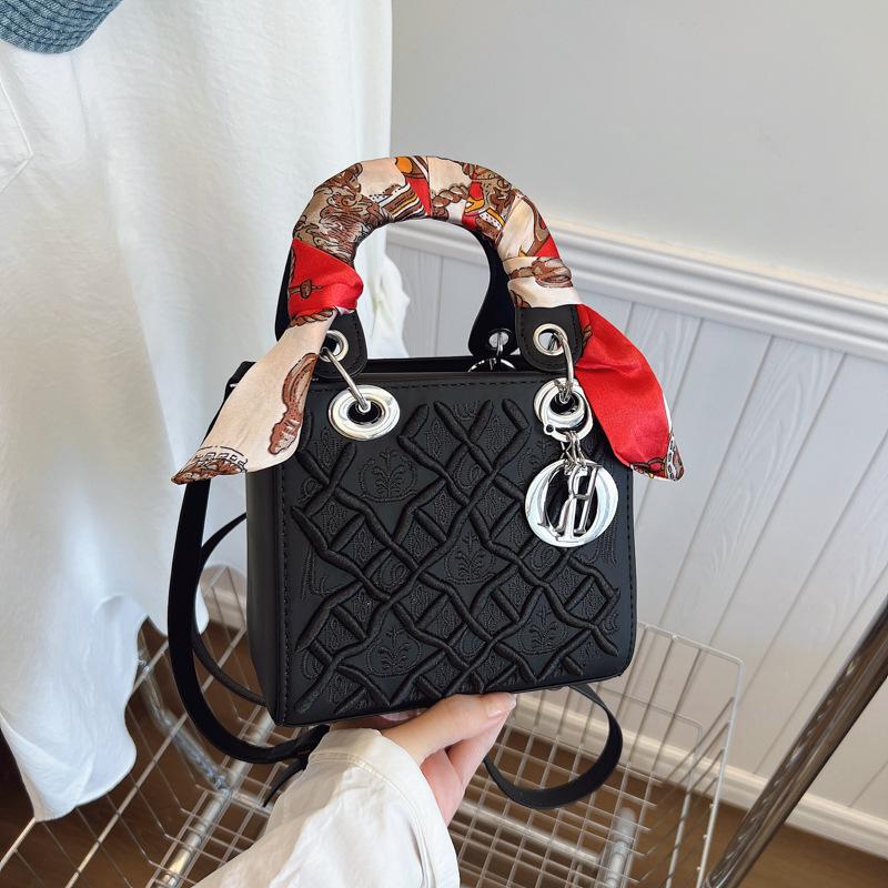 Новая модная сумка-шарф из вышитого шелка в стиле тяжелой промышленности, портативная, на плечо, кроссбоди, трендовая женская сумка