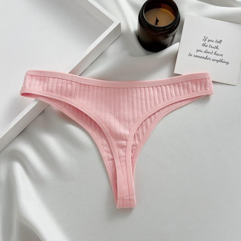 Allofme Cotton Panties for Woman Comfortable Panties Underwear Low-Rise Sexy T-Back Underwear S-XL