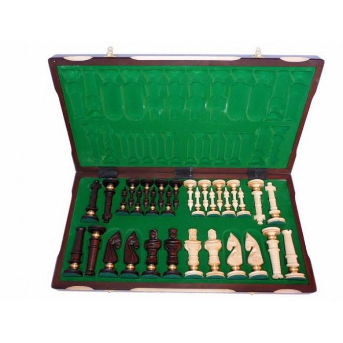 Модель шахмат резная деревянная Роял люкс 62х62 см Шахматы ручной работы 104